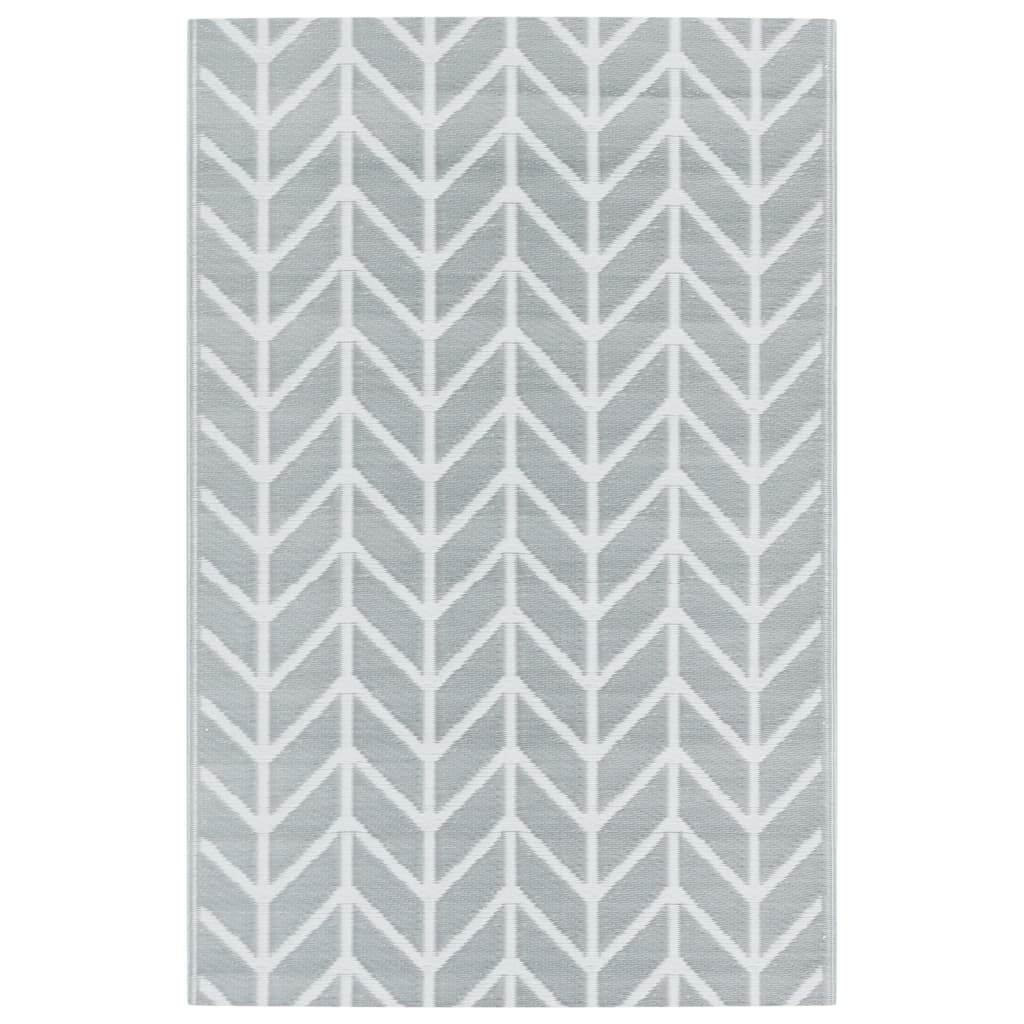 VidaXL outside rug arakil 190x290 cm pp gray