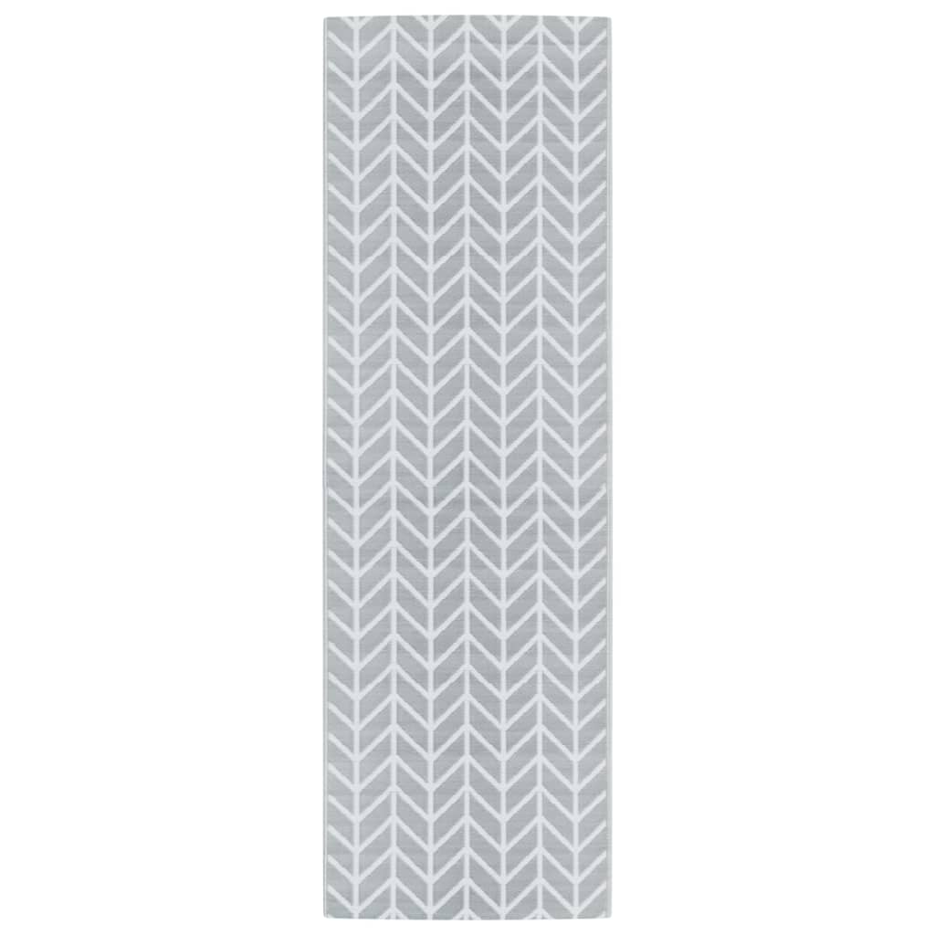 VidaXL outside rug Arakil 80x250 cm pp gray