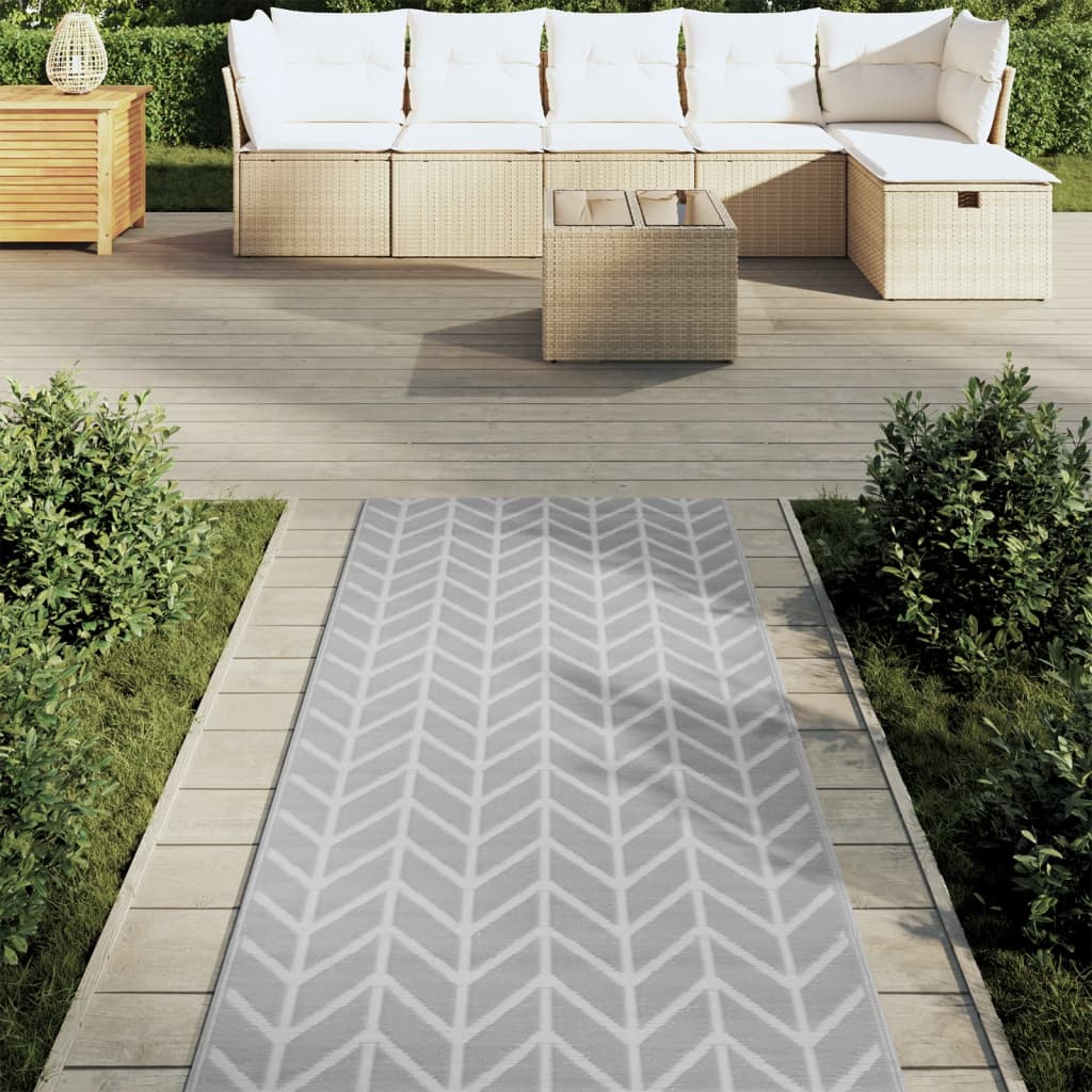 VidaXL outside rug Arakil 80x250 cm pp gray