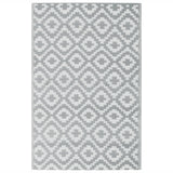 Vidaxl buitenkleed arakil 190x290 cm pp grijs