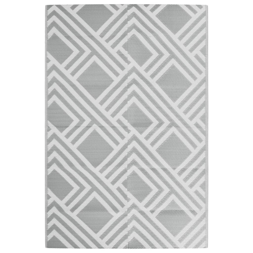 Vidaxl extérieur tapis Arakil 120x180 cm pp gris