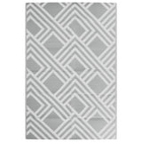 Vidaxl buitenkleed arakil 120x180 cm pp grijs