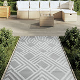 Vidaxl afuera de la alfombra Arakil 120x180 cm pp gris