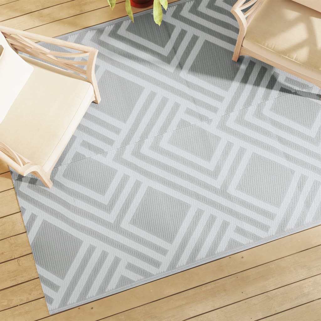 Vidaxl extérieur tapis arakil 160x230 cm pp gris