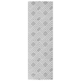 Vidaxl afuera de la alfombra Arakil 80x250 cm pp gris