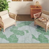 Vidaxl buitenkleed arakil 140x200 cm polypropeen groen