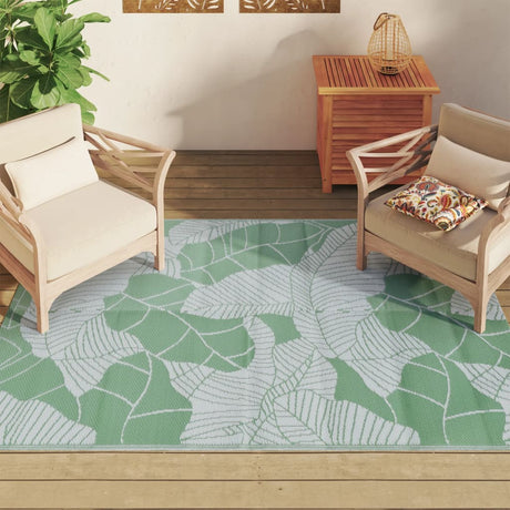 Vidaxl buitenkleed arakil 140x200 cm polypropeen groen