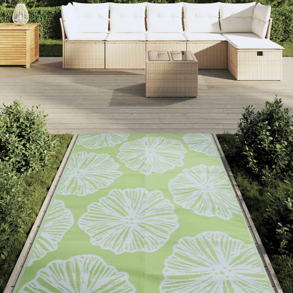 Vidaxl buitenkleed arakil 120x180 cm pp groen