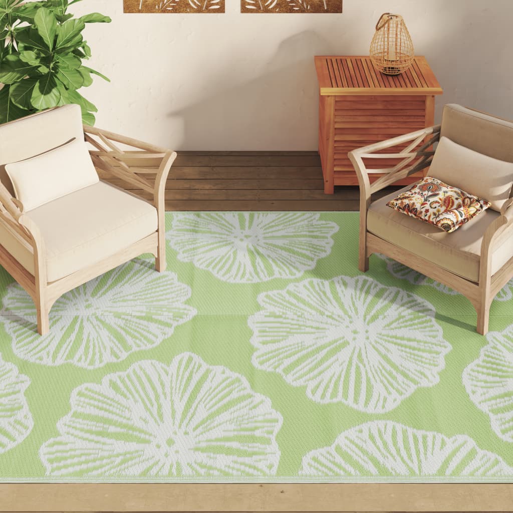 Vidaxl ausserhalb rug arakil 160x230 cm PP Green