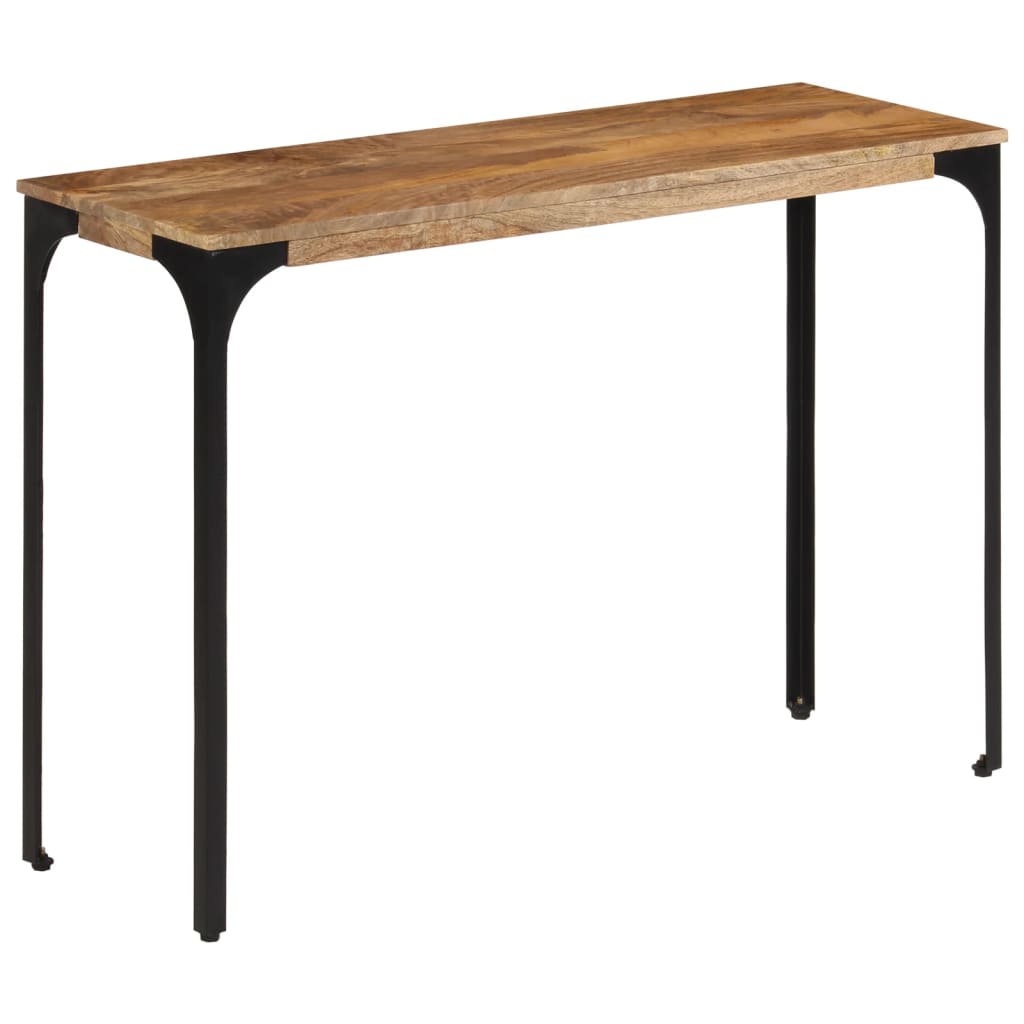 Vidaxl wandtafel 110x35x76 cm massief mangohout en ijzer bruin