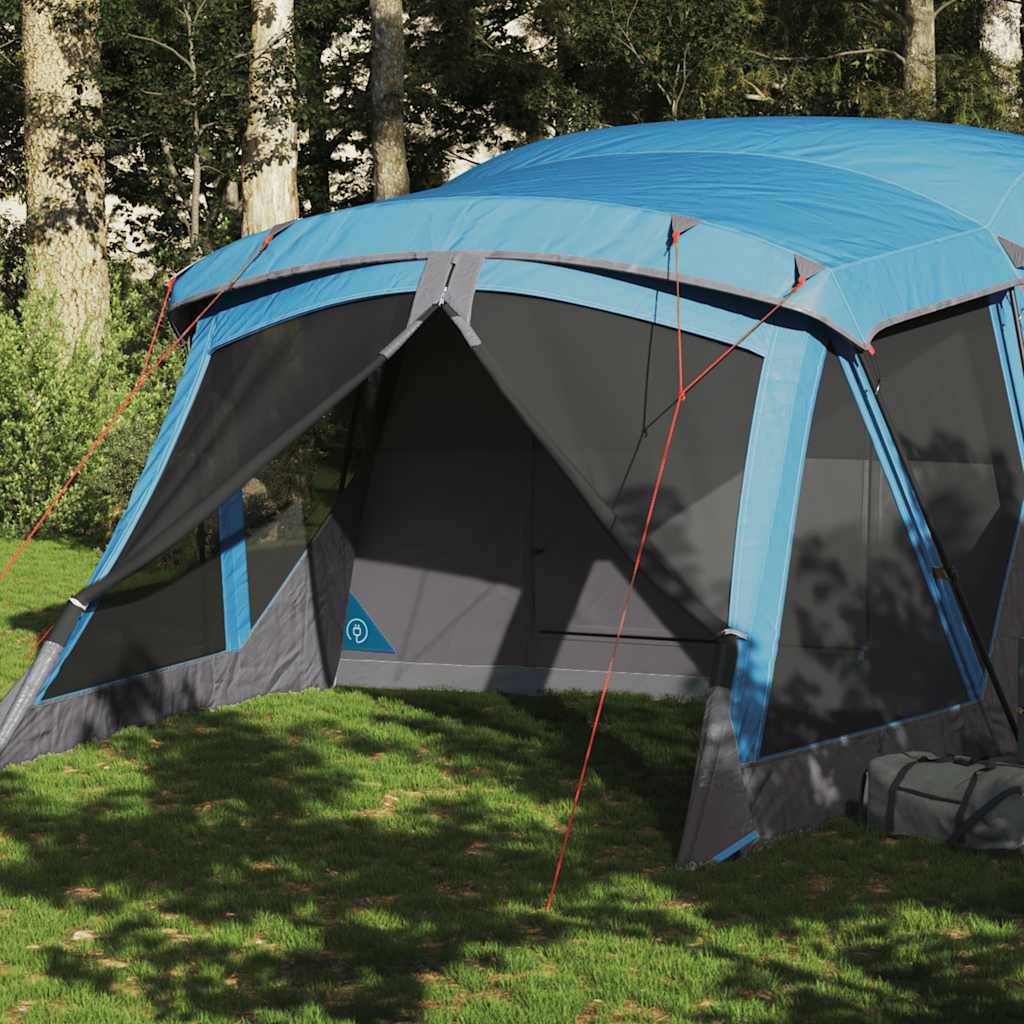 Tenda Vidaxl con tenda da tenda di 4 persone Blu impermeabile