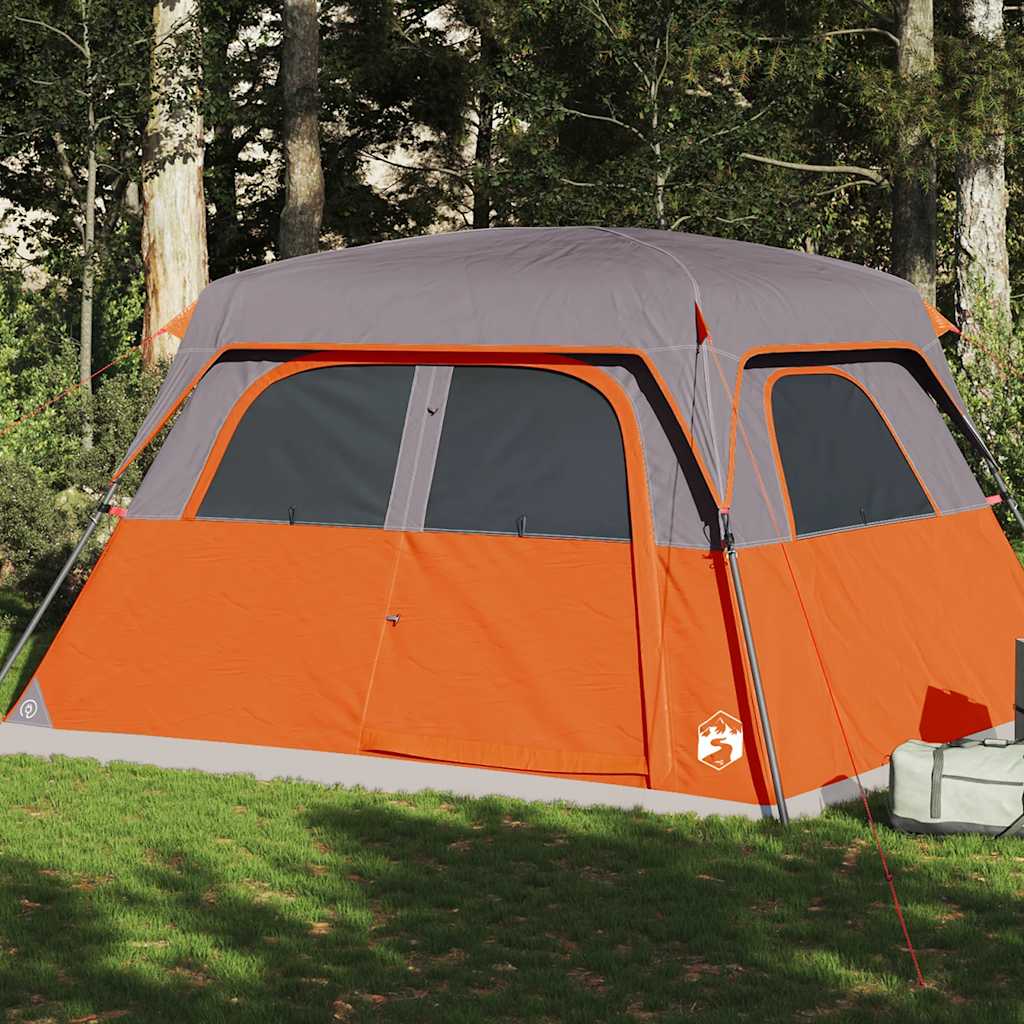 Vidaxl Family 6 Person étanche gris et orange