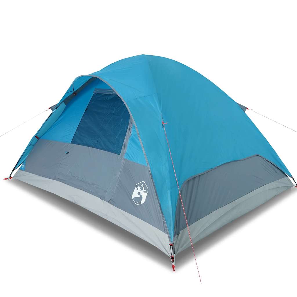 Vidaxl dome tente 6 personnes imperméables bleu