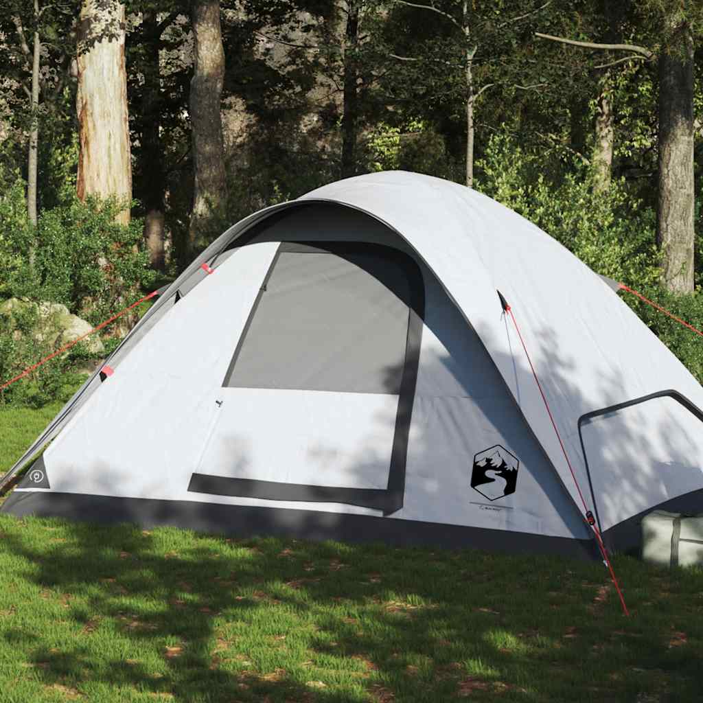 Vidaxl Dome Tent de 6 personas impermeabilizando polvo blanco