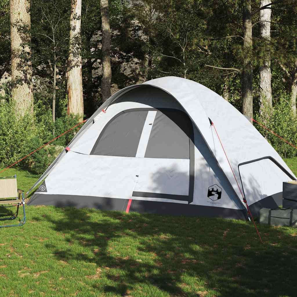 Vidaxl Dome Tenda Bianco di polvere impermeabile per 6 persone