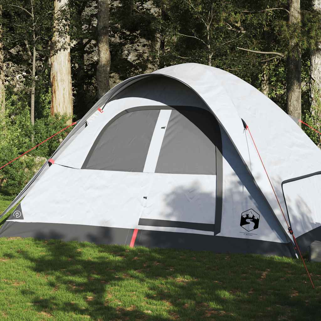 Vidaxl Dome Tenda Bianco di polvere impermeabile per 6 persone