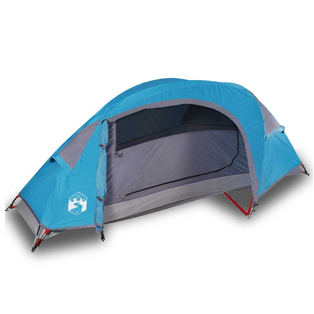 Vidaxl Dome Tenda a 1 persona Blu impermeabile