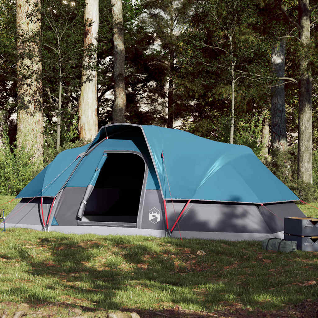 Vidaxl dome tente à 9 personnes étanche bleu