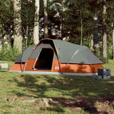 VidaXL Dome tent 9-person waterproof gray and orange