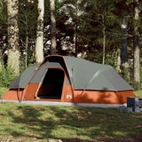 VidaXL Dome tent 9-person waterproof gray and orange