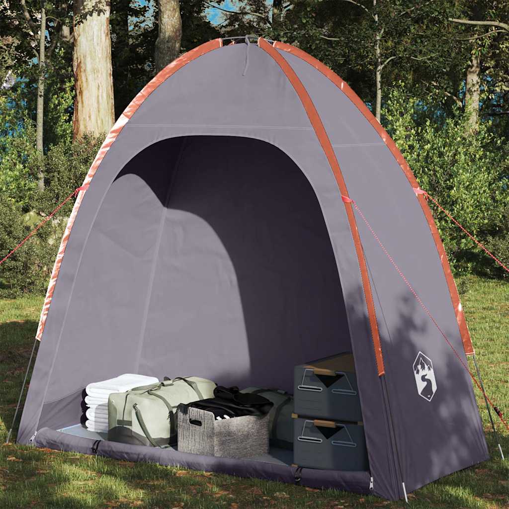 Vidaxl storage tent waterproof gray and orange