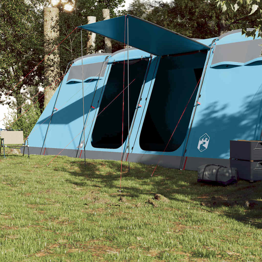 Tenda tunnel Vidaxl per la famiglia 8 persone impermeabili blu