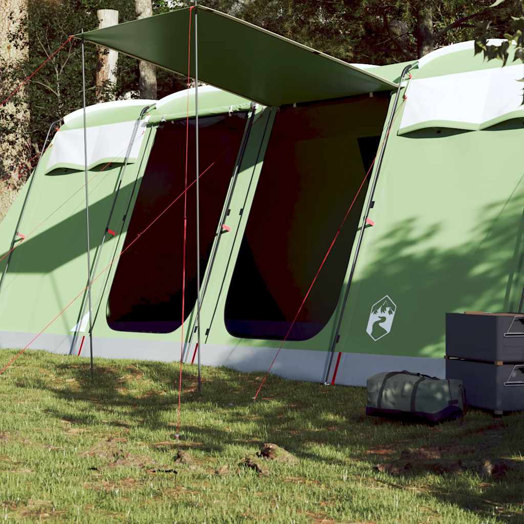 Vidaxl Tunnel Tent Green impermeabile di 10 persone