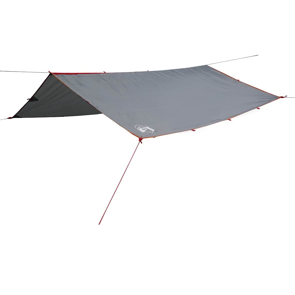 Vidaxl Camping Canvas wasserdicht 300x294 cm grau und orange