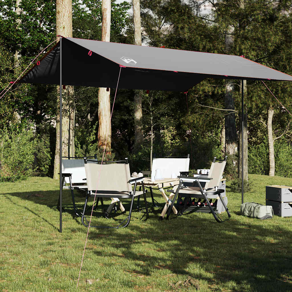 Vidaxl Camping Canopy Waasserdicht 360x294 cm Grey an orange