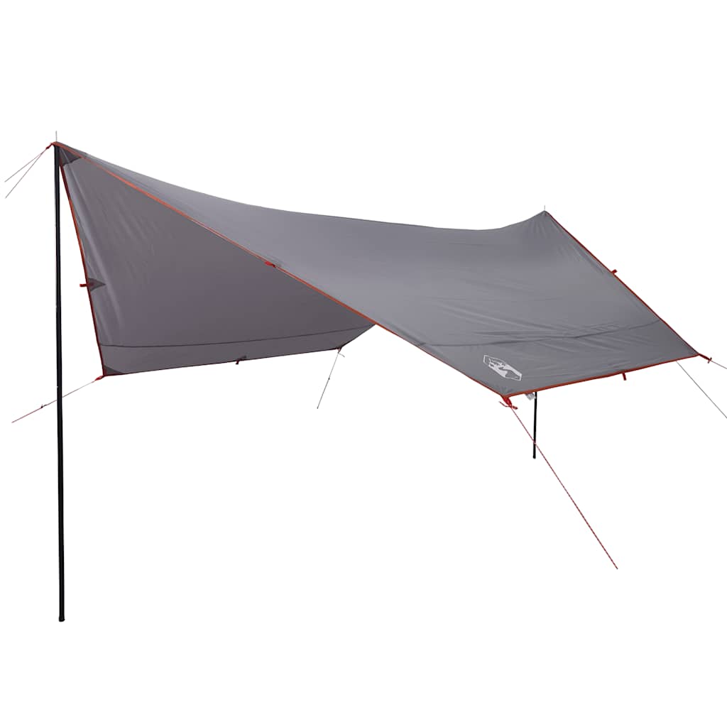 Vidaxl Camping lærred Vandtæt 430x380x210 cm grå og orange