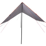 Vidaxl Camping lærred Vandtæt 430x380x210 cm grå og orange