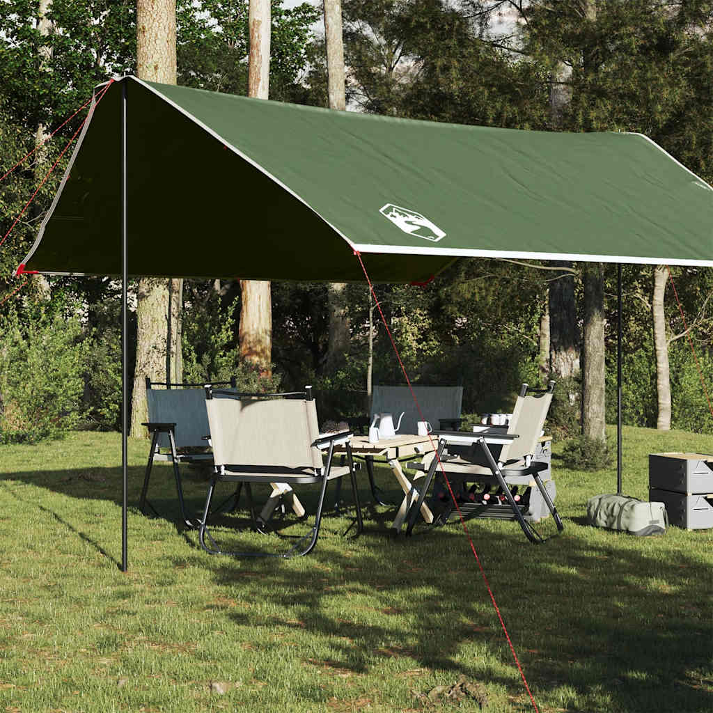 Vidaxl Camping Canopy Waterproof 430x380x210 cm zelená