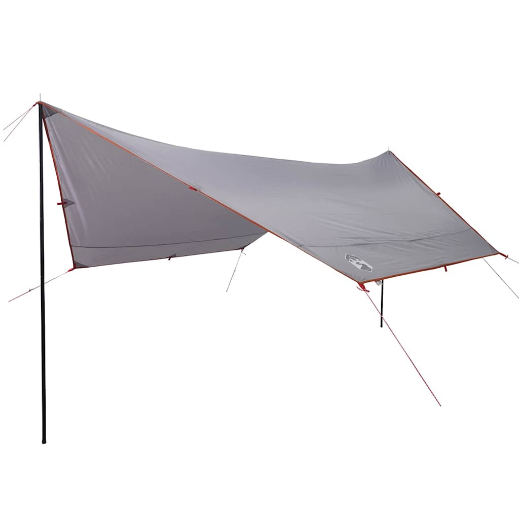 Vidaxl Camping Canvas Waterproof 430x380x210 cm de gris y naranja