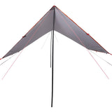 Vidaxl Camping Canvas Waterproof 430x380x210 cm šedá a oranžová