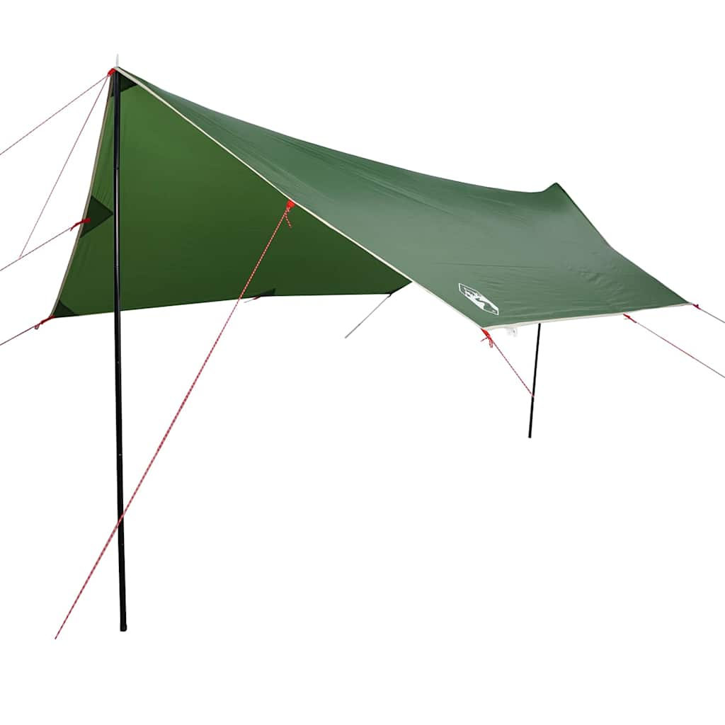 Vidaxl Camping Canvas vodoodporno 460x305x210 cm zelena