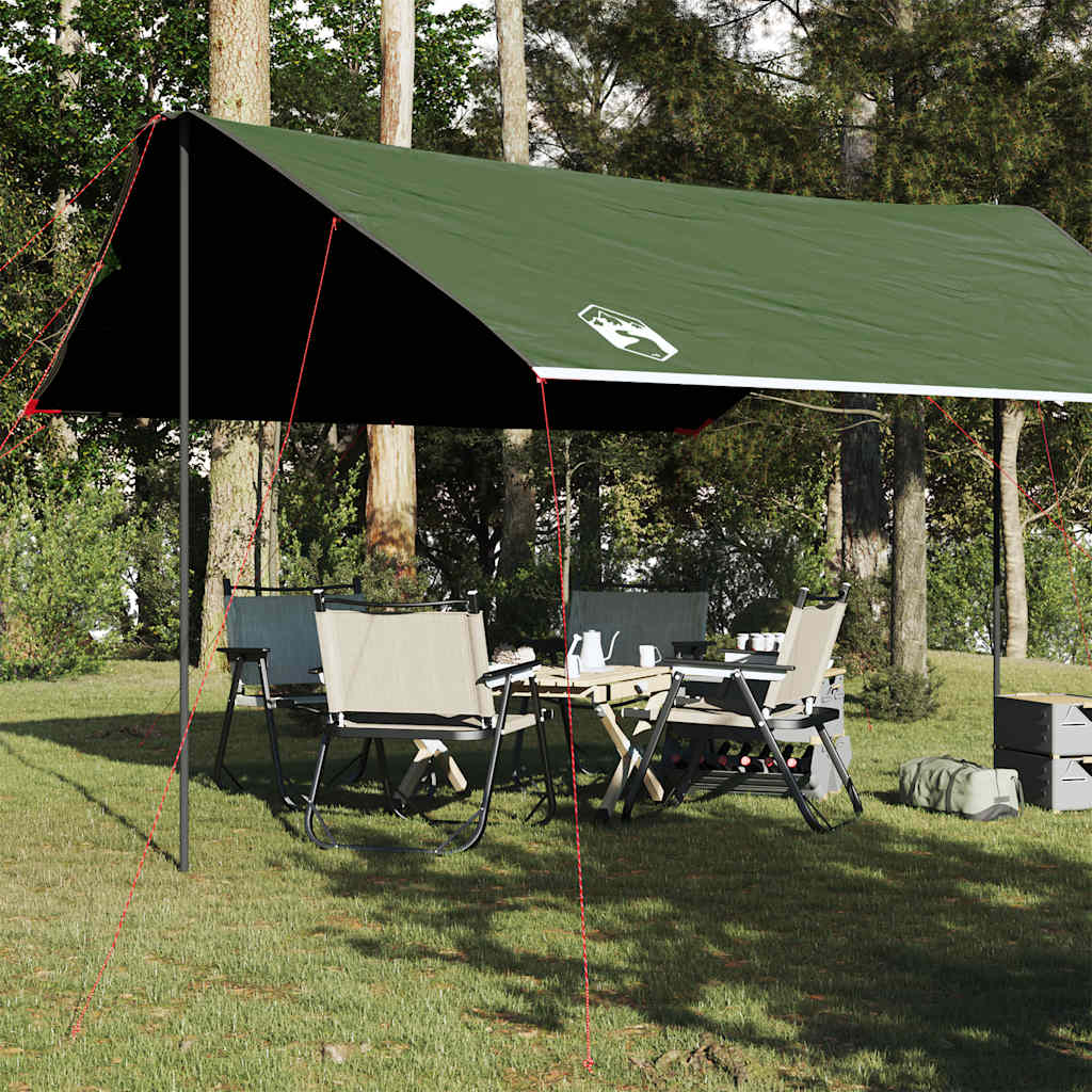 Vidaxl Camping lerret Vanntett 460x305x210 cm grønn