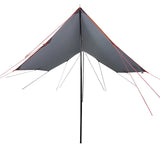 Vidaxl Camping lærred Vandtæt 460x305x210 cm grå og orange