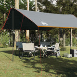 Vidaxl Camping Canvas étanche 460x305x210 cm gris et orange