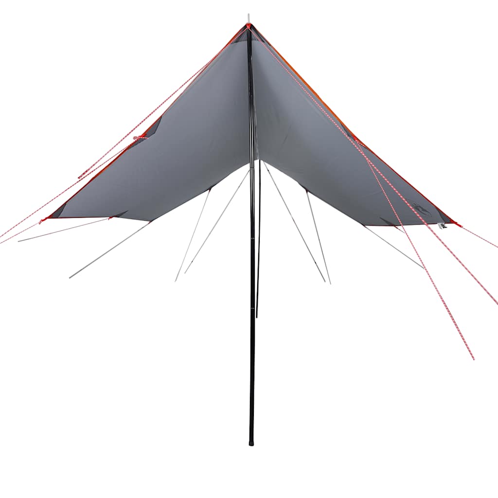 Vidaxl Camping lærred Vandtæt 460x305x210 cm grå og orange