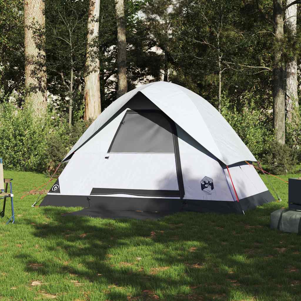 VidaXL Dome tent 2-person waterproofing fabric white