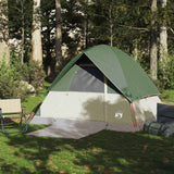 Vidaxl Dome Tent Green impermeabile per 4 persone