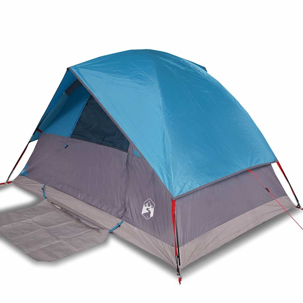 Vidaxl Dome tent 4-person waterproof blue