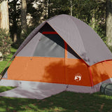 Vidaxl Dome tent 4-person waterproof gray and orange