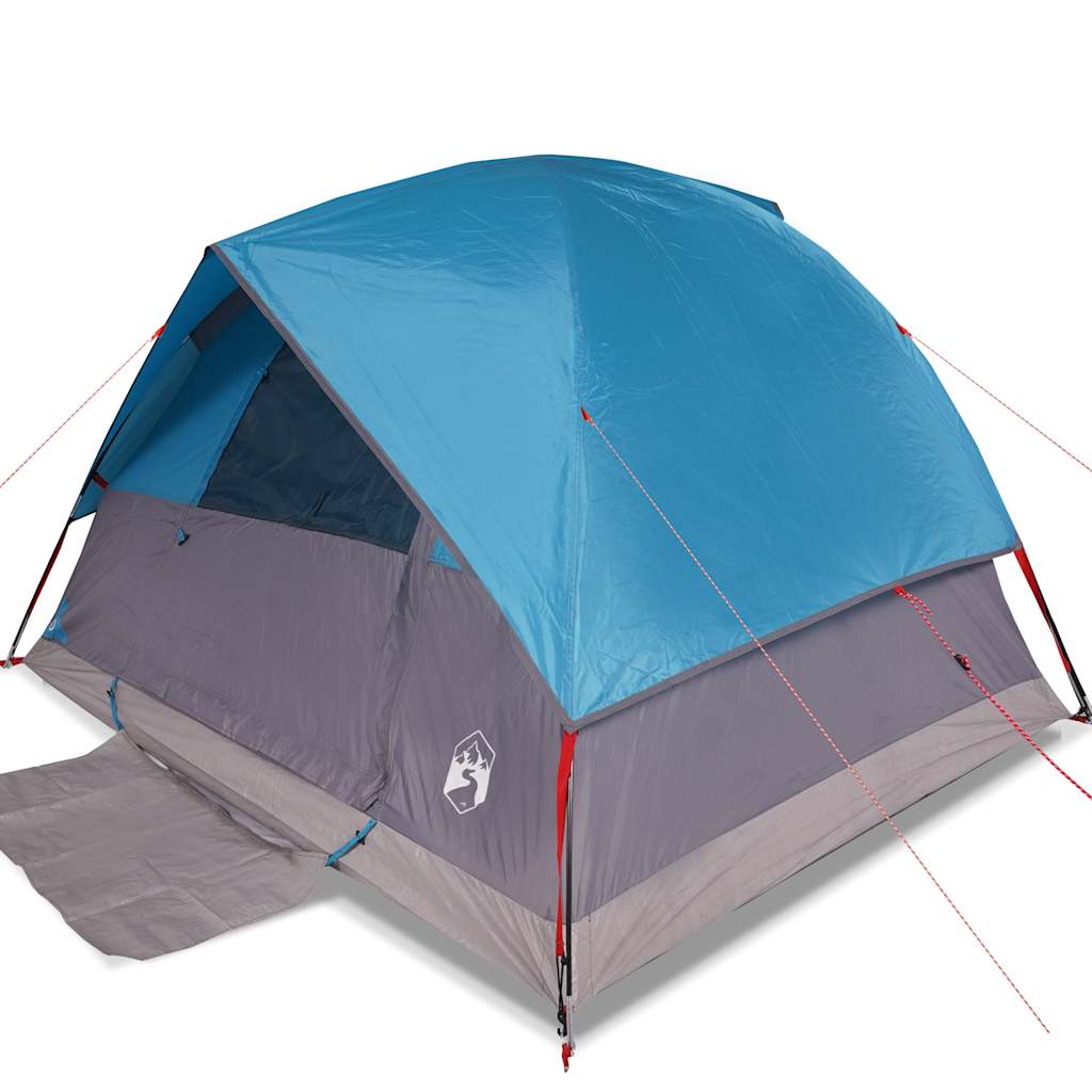 Vidaxl Dome Tent Blue impermeable de 6 personas