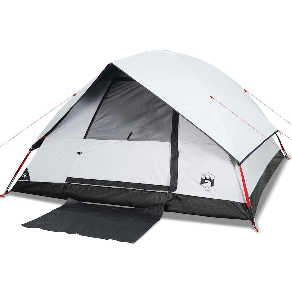 Vidaxl Dome Tent de 6 personas impermeabilizando polvo blanco