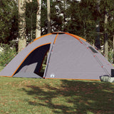 Vidaxl Tent 8 Personne étanche gris et orange