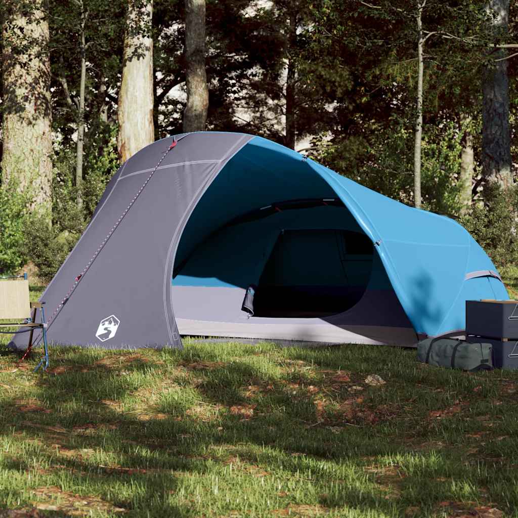 Vidaxl Dome Tenda Blu impermeabile per 4 persone