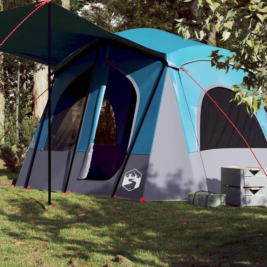 Vidaxl Tent à 5 personnes étanche bleu