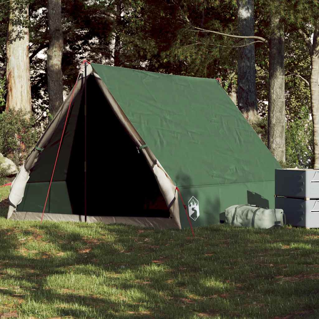 Vidaxl Tent A-frame a 2 persone impermeabile verde