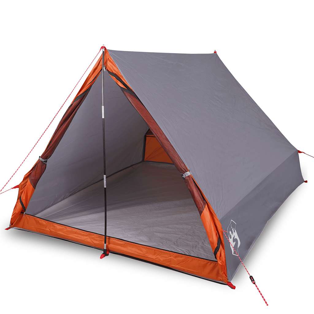 Vidaxl Zelt A-Frame 2-Personen wasserdichtes Grau und Orange